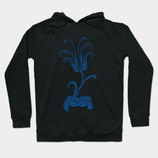 Fleur Bleu Hoodie